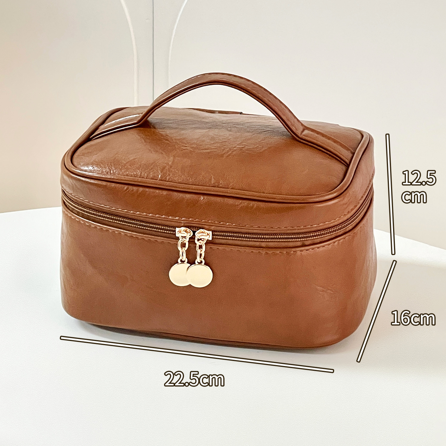 2025 nueva bolsa de cosméticos bolsa de almacenamiento de estilo retro de gran capacidad bolsa de almacenamiento impermeable bolsa de lavado de viaje portátil avanzada