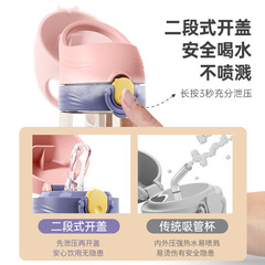 PPSU Water Cup Straw Cup Tall Aesthetic Children Portable Summer Large Capacity Outdoor Plastic Water Bottle Household Wholesale