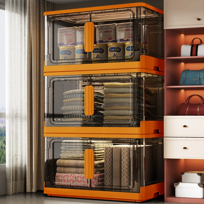 Складывающийся шкаф для хранения, без установки, для спальни, детский шкаф для одежды, пластиковый шкаф для детской одежды