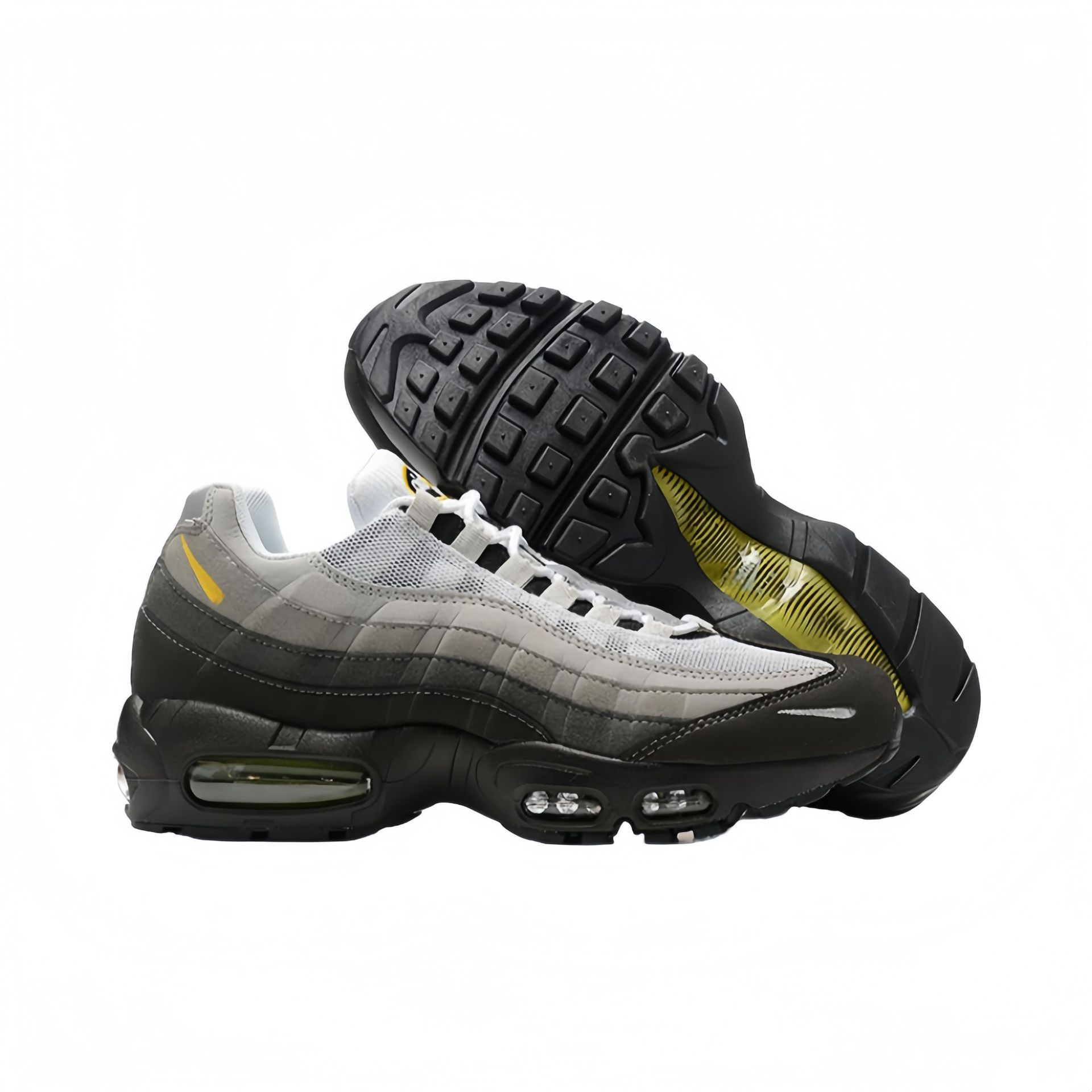 Max95 negro, gris, blanco, amarillo, gancho negro y amarillo 40 - 46