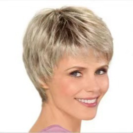 European and American Women's New Gradient Dark Gold Short Straight Hair Fluffy Fashionable Synthetic High-Temperature Fiber Wig European and American Women's New Gradient Dark Gold Short Straight Hair Fluffy Fashionable Synthetic High-Temperature Fiber Wig