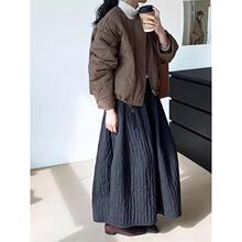 B 29247 Textured A-Line Skirt with 3D Floral ���ż�������ȹ