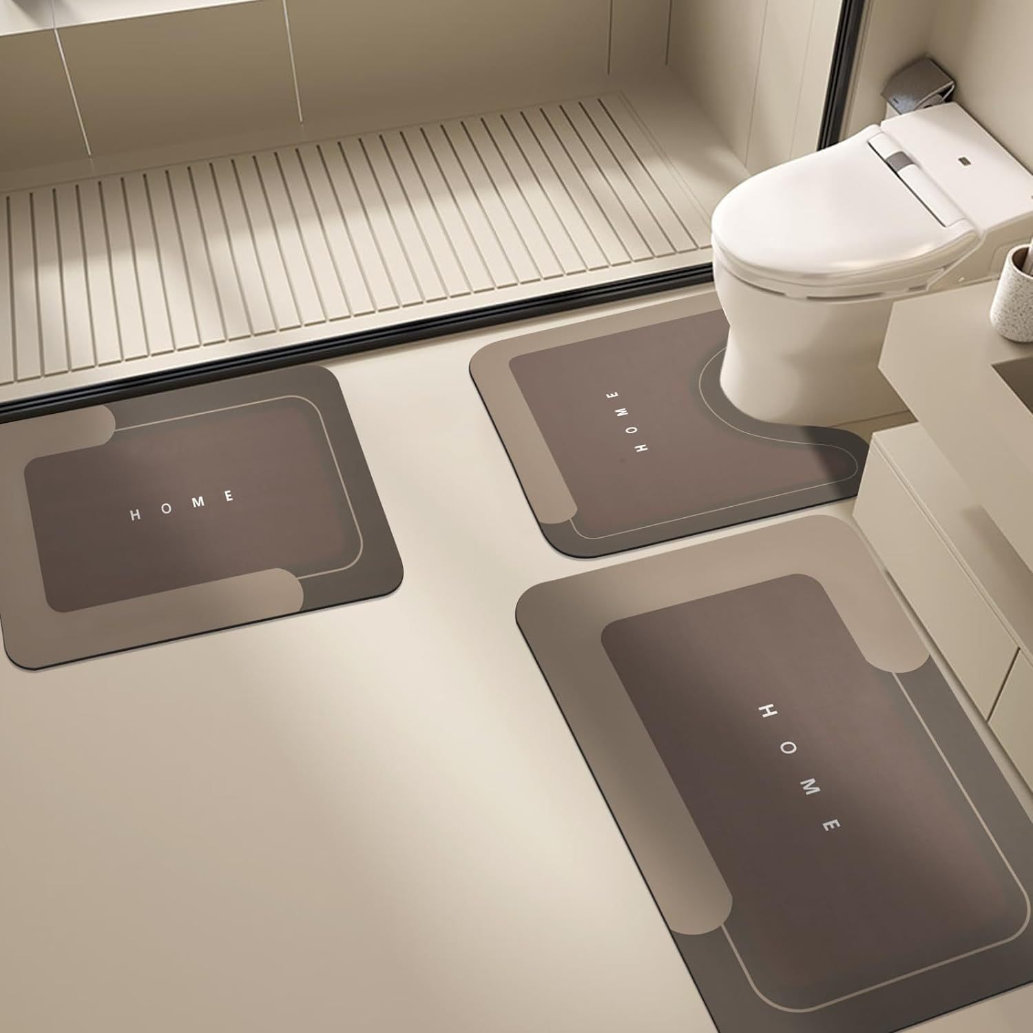 Tappeto bagno illusione 3d chenille morbido antiscivolo assorbente_voghion.com
