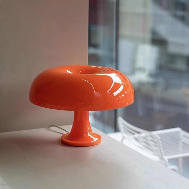 Cross-mirror Danish Internet-famous Mushroom Table Lamp Nordic Living Room Bedroom Atmosphere Lamp Homestay Hotel Decorative Nightlight