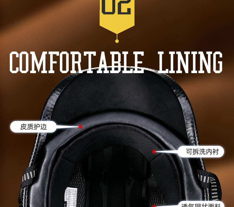 Electric Motorcycle Helmet, Retro Half Helmet, Men's and Women's Scoop Helmet, Motorcycle Flip-Up Helmet, Spring and Summer Electric Battery Safety Helmet