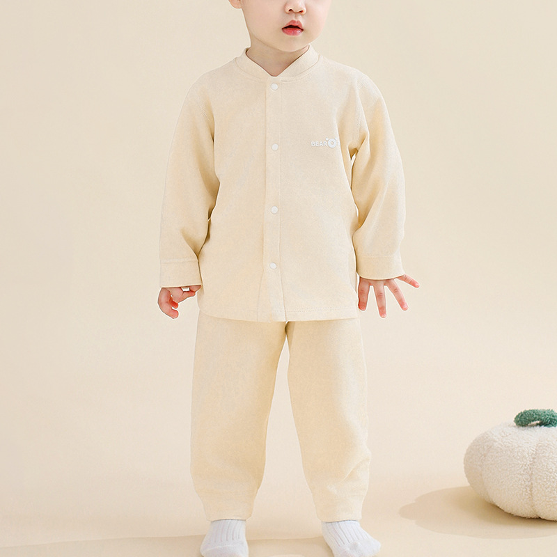 Baby calentamiento ropa interior conjunto de otoño invierno niños niñas bottom apretado pijama de niños separación chaqueta de otoño bebé pantalones de otoño