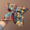 3# striped square scarf bear