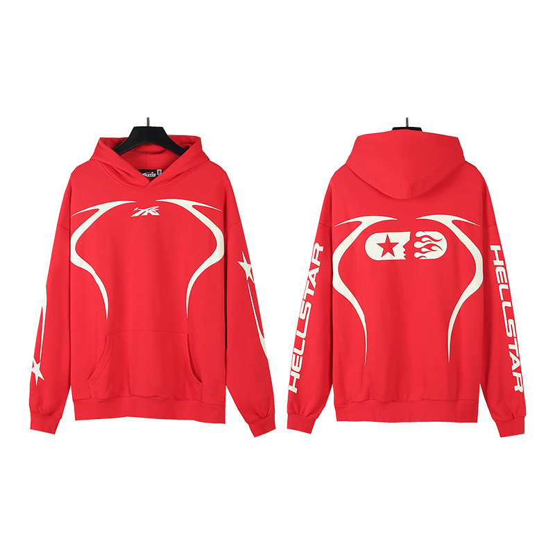 25ss 高品質ヘルスター美しいトレンディなハイストリートウォッシュ加工ルーズパーカー、スウェットシャツ、パンツ、男性用と女性用のスーツ|undefined