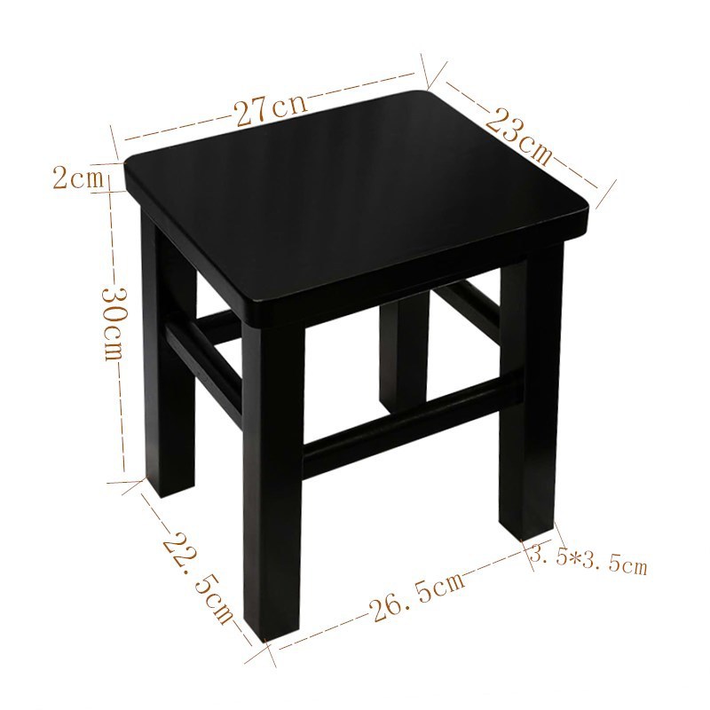 Fábrica directa taburetes cuadrados de madera sólida, taburetes caseros pequeños para adultos, taburetes bajos para niños, taburetes de cambio de zapatos, taburetes cuadrados de madera, taburetes de comedor image 23