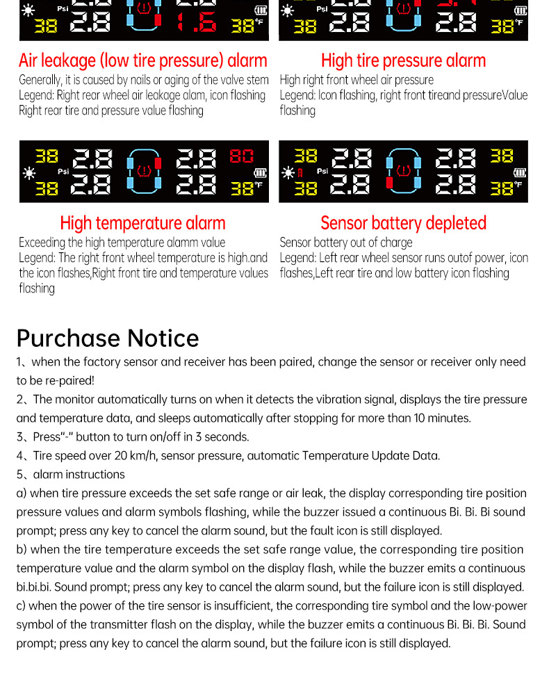 T14 Hidden Glass-Mounted High-Precision Solar-Powered Tire Pressure Monitoring System Tpms Wireless Smart Tire Pressure Monitor