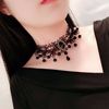 Retro crystal, necklace, choker, chain for key bag , Gothic