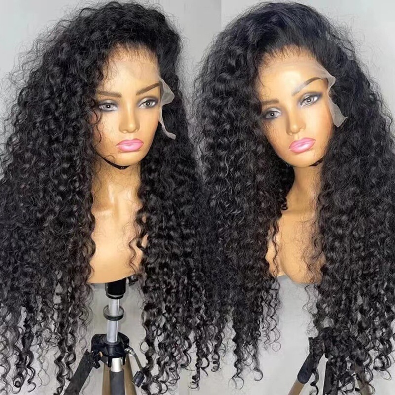 Front Lace Wig, Black Best-Selling Long Straight Hair, Small Curly Long Curly Hair, Art Factory Ready Stock