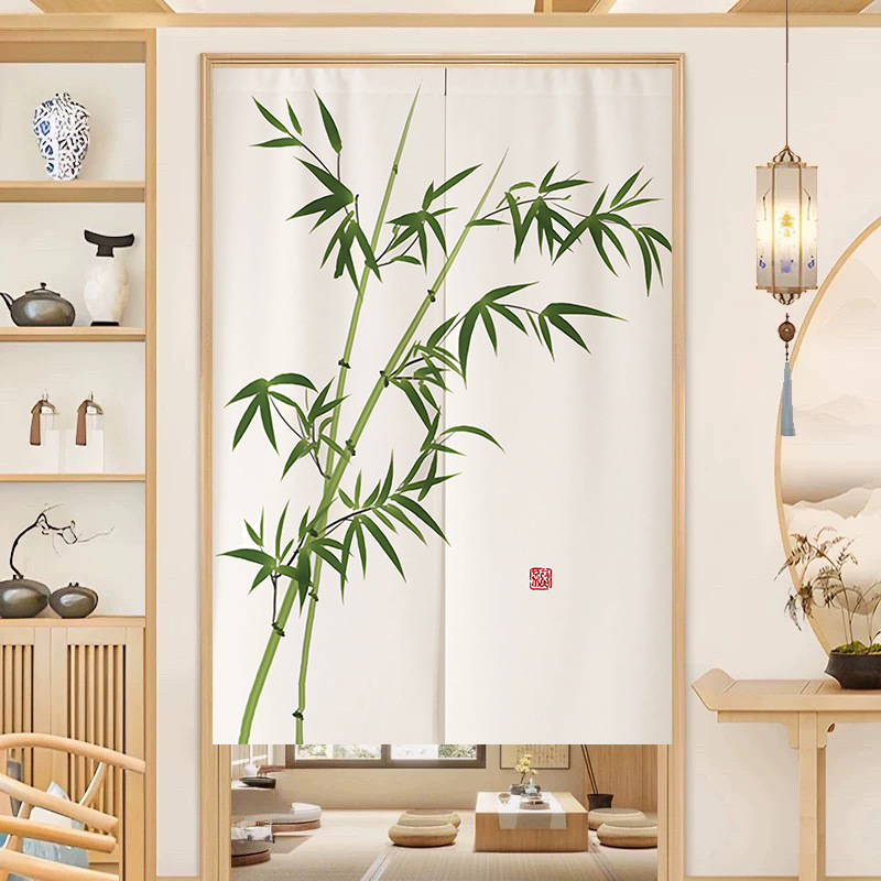 Chinese-Style Bamboo Door Curtain Partition Curtain for Entrance, Bathroom, Toilet Doorway, Half-Length Hanging Curtain for Home Use, Bedroom Curtain Chinese-Style Bamboo Door Curtain Partition Curtain for Entrance, Bathroom, Toilet Doorway, Half-Length Hanging Curtain for Home Use, Bedroom Curtain