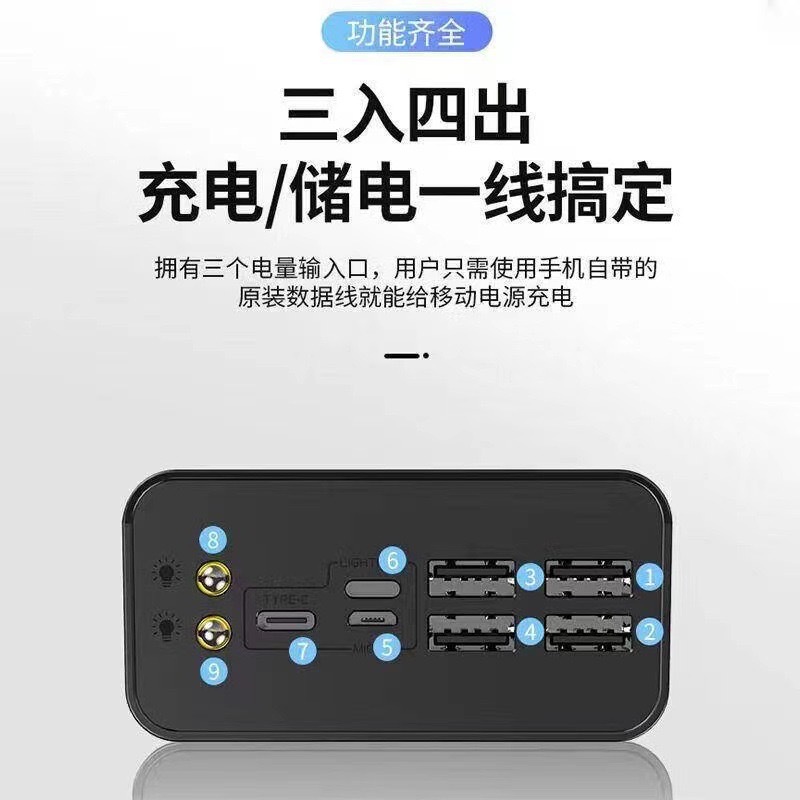 Especialmente para el comercio exterior transfronterizo carga rápida supercapacidad 50000 mAh 30000 fuente de alimentación móvil supercapacidad tesoro de carga