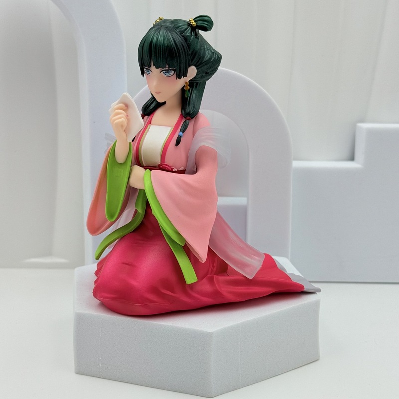薬屋の少女のささやきアニメ座り猫フィギュア中国風美少女圧縮インスタントラーメンモデルフィギュア装飾品|undefined