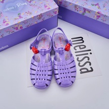 2024梅丽莎新款果冻鞋小红书同款紫色罗马凉鞋沙滩鞋香香女鞋
