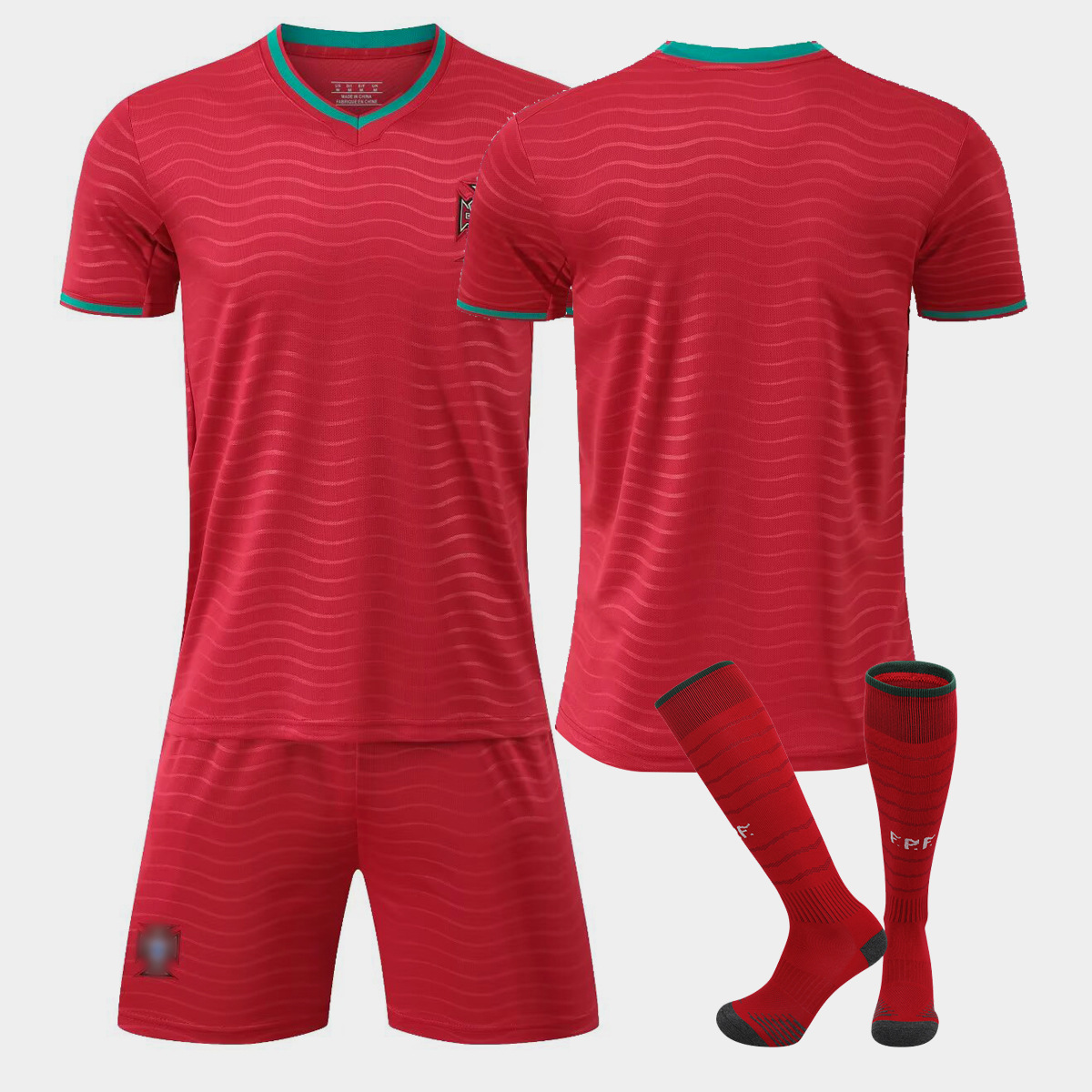 2026 Portugal Camiseta en casa y fuera Camiseta de fútbol infantil No. 7 Ronaldo 8B tarifa infantil adulto transfronterizo