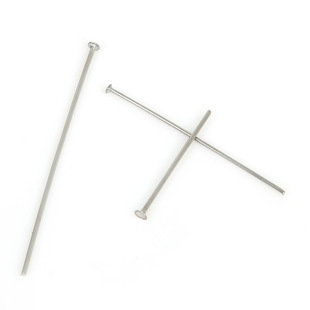 200 stainless steel T-pin flat T-pin handmade diy homemade earrings ear hook jewelry accessories beaded material