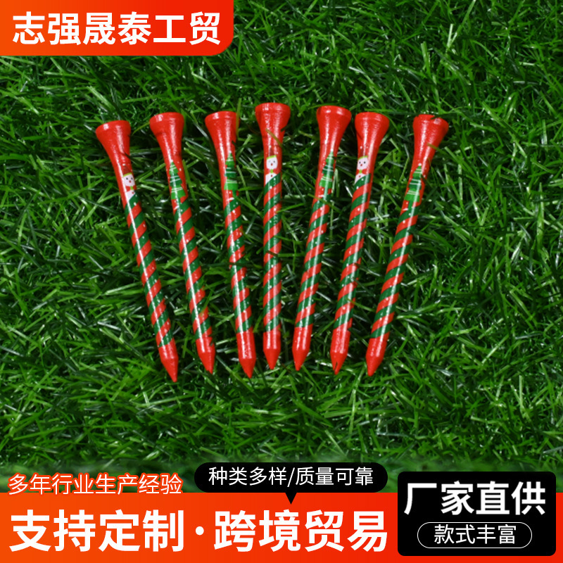 Exclusive for cross-border sales: Christmas limited edition golf tees, ball holders, accessories in bag form