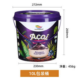 来样定制模内贴工艺10L塑料储物桶食品级PP料包装桶塑料包装盒