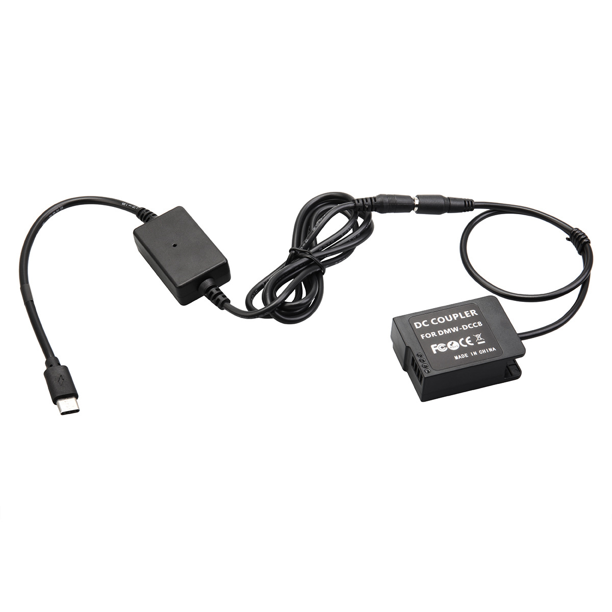 DMW-BLC12/DCC8假电池 FZ2000 G99 G85 FP相机外接Type-C PD供电