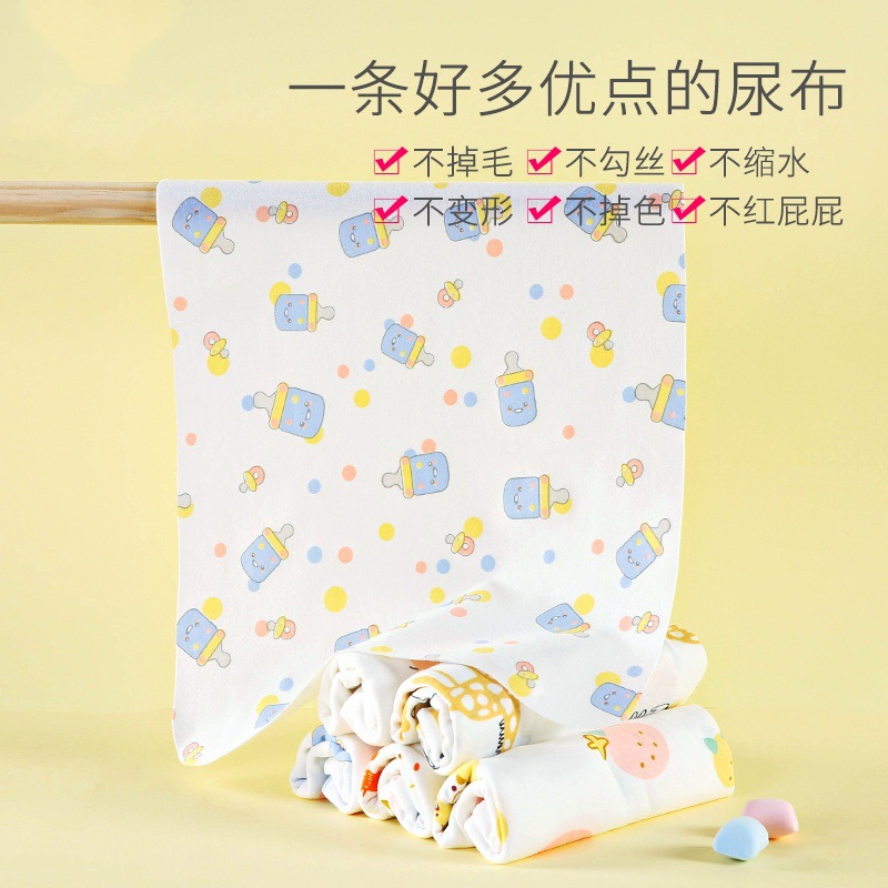 Pañales recién nacidos de algodón, pañales de mesón para bebés, pañales de diafragma lavables, pañales de orina de algodón, mostaza para bebés