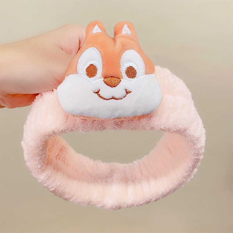 新しいかわいいクマのヘアバンド洗顔漫画ヘアバンドクリエイティブ弓動物ヘアリングフランネルヘアバンド卸売|undefined