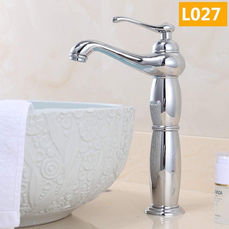 Grifo de cobre caliente y fría Cuenca del grifo de la vendimia lavabo de lavabo grifo europeo hogar