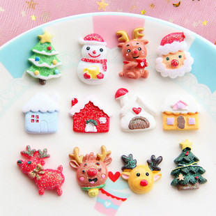 1 Piece Resin Christmas Tree Snowman Cute Christmas display picture 2