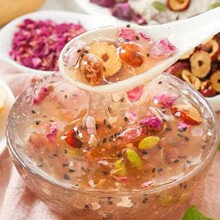 玫瑰红枣坚果藕粉颗粒商用散装批发跑江湖地摊代餐燕麦坚果藕粉羹