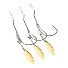 2g/3g/4g/5g/7g Spring Lead Curved Handle Hook with Glitter Wide Belly Single Jig Lead Head Hook for Cross-border E-commerce