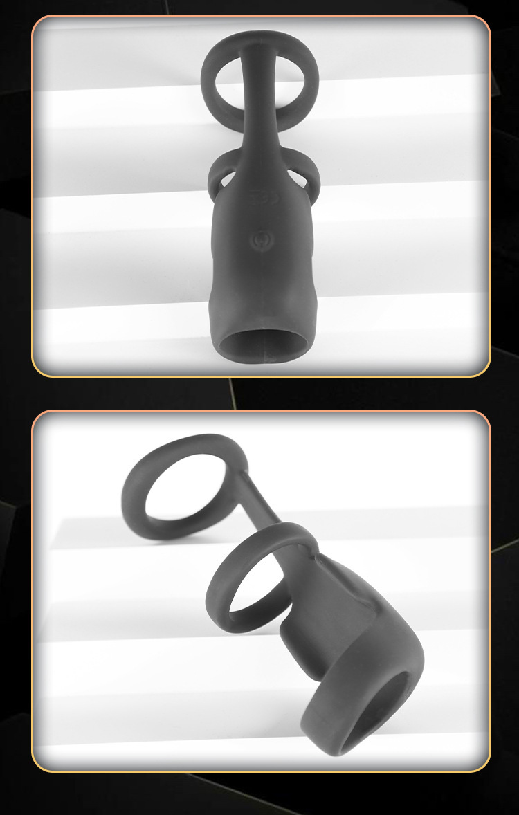 Remote Control Vibrating Double Ring Penis Massager with Locking Fit for Delayed Ejaculation — detail image 14