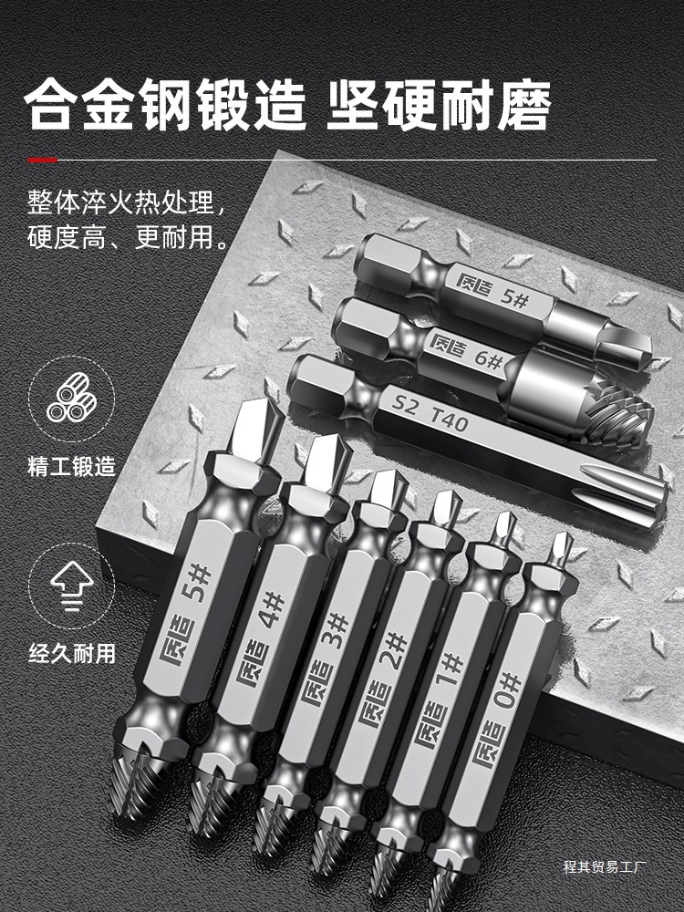 批发断丝取出器取断头螺丝丝锥滑丝断裂生锈拆卸内丝反牙