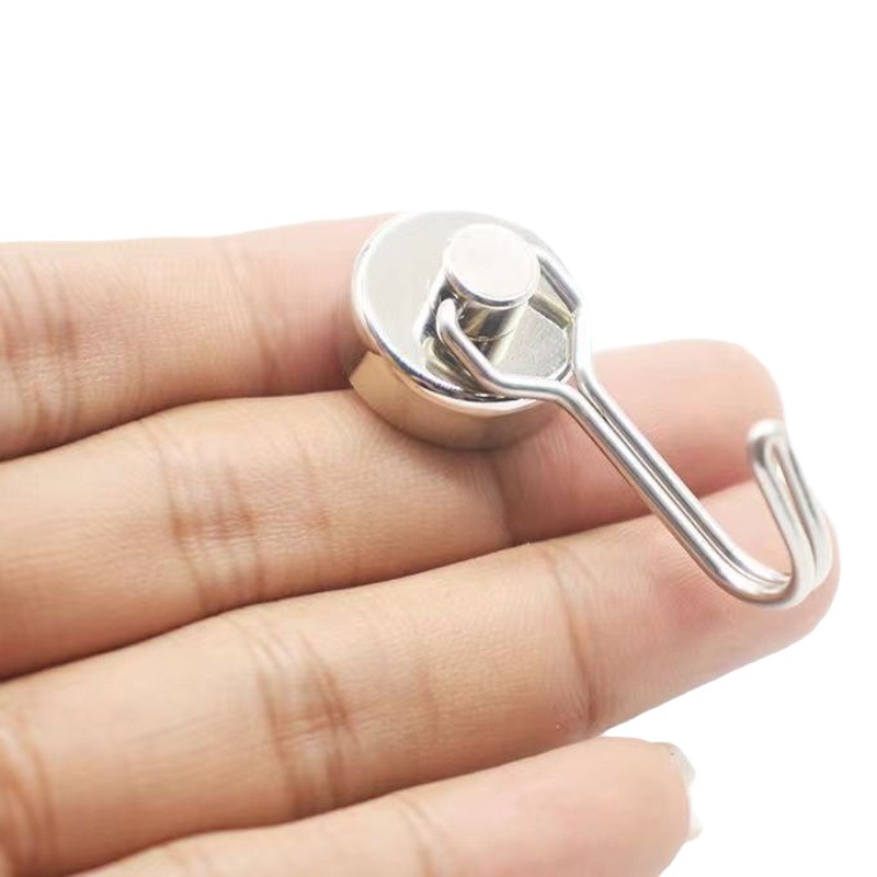 NdFeB fuerte gancho magnético anticolisión metal súper ventosa gancho magnético fuerte gancho fijo magnético gancho magnético