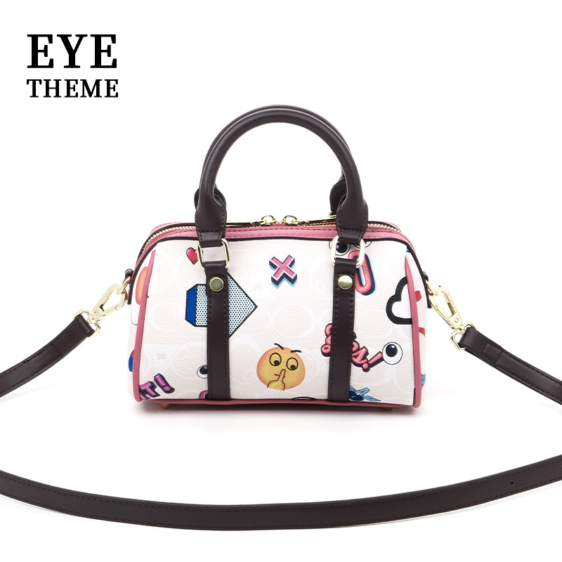 2025 verano contraste color mujer impresión sentido del diseño portátil mini tesoro nicho dibujos animados calle mensajero 2760 #