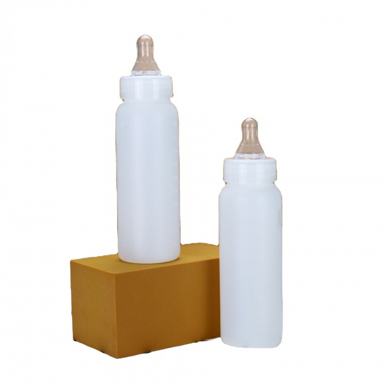 Animal 250ml botella de lechón para oveja con botella engrosada cría lechón leche botella Cordero pequeña botella de leche