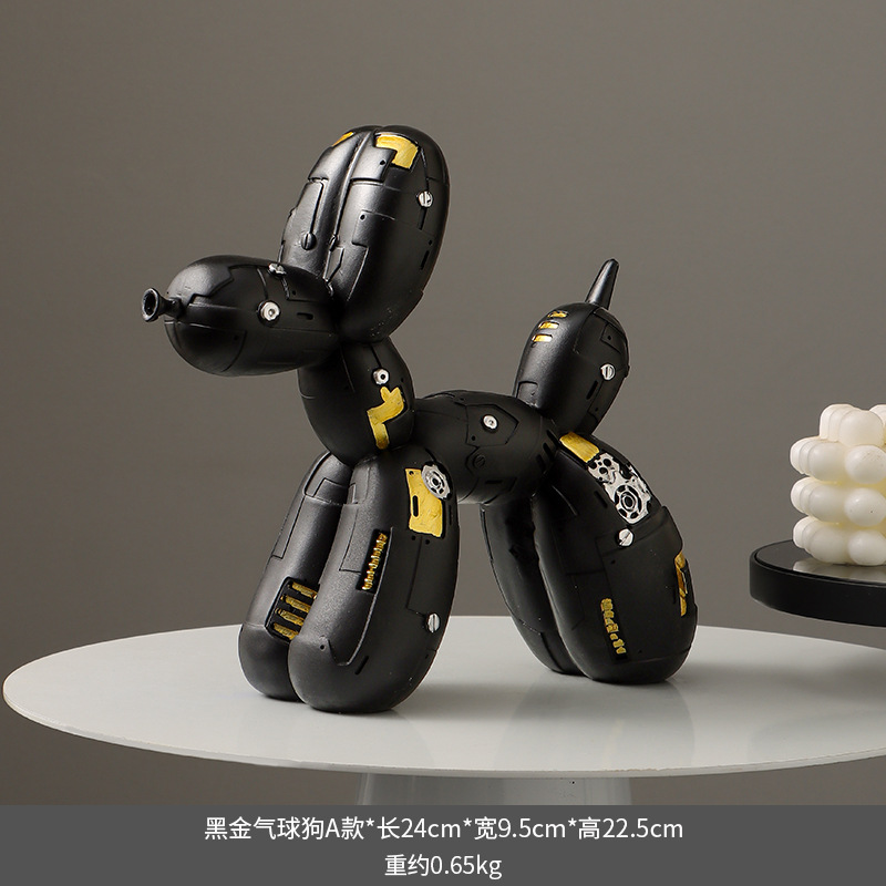 Perro de globo negro - Modelo A