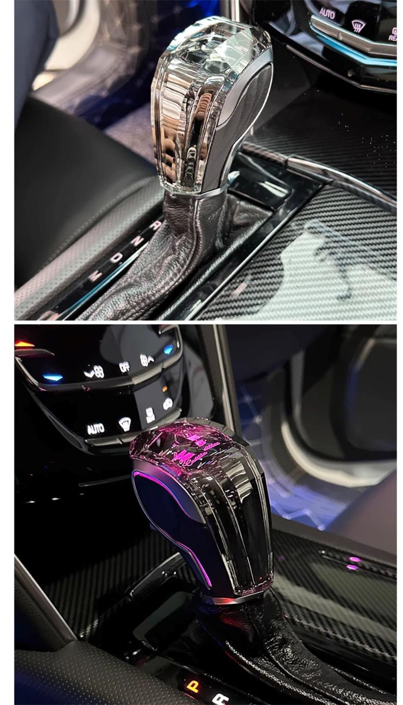 Suitable for Cadillac Ct4/Xts/Ats/Srxcts Gear Handle Crystal Luminous Gear Shift Knob Modification
