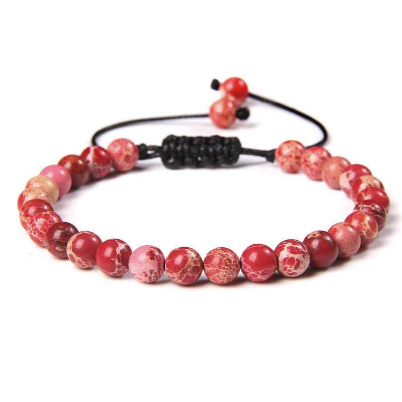 Ethnic Style Solid Color Natural Stone Beaded Bracelets display picture 2