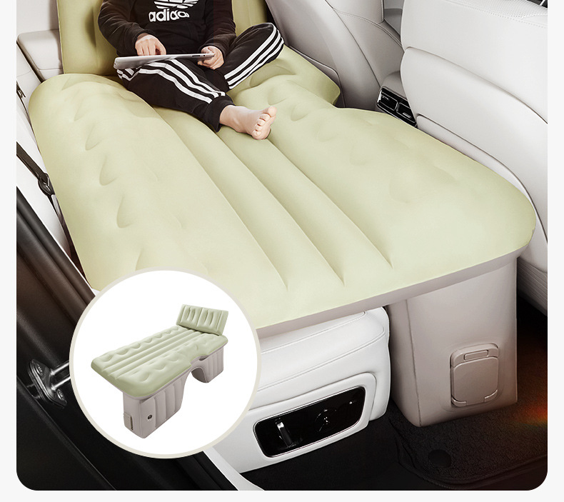 Car-borne Automatic Inflatable Bed Cushion Car SUV Rear Seat Pneumatic Travel Bed Car Sleeping Artifact for Internal Use