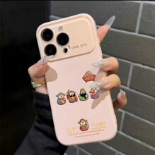 卡通彩色天团适用iPhone17PROMAX手机壳新款16/15/14小众13全包12