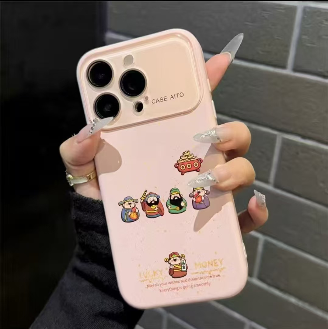 卡通彩色天团适用iPhone17PROMAX手机壳新款16/15/14小众13全包12