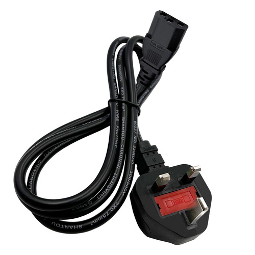 CE marked British standard power cord with three-core pure copper British plug wire, Singapore British product character ending British style power cord