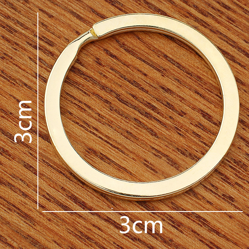 3.0 metal key ring round pendant key connector jewelry versatile accessories hanging ring metal buckle accessories