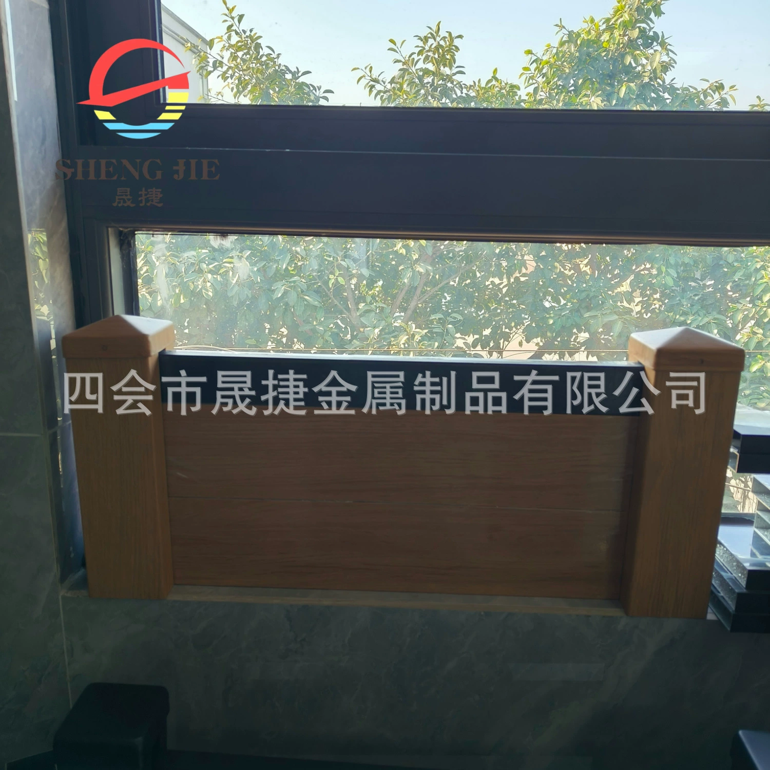 Дизайн двора, полный забор из алюминиевого сплава