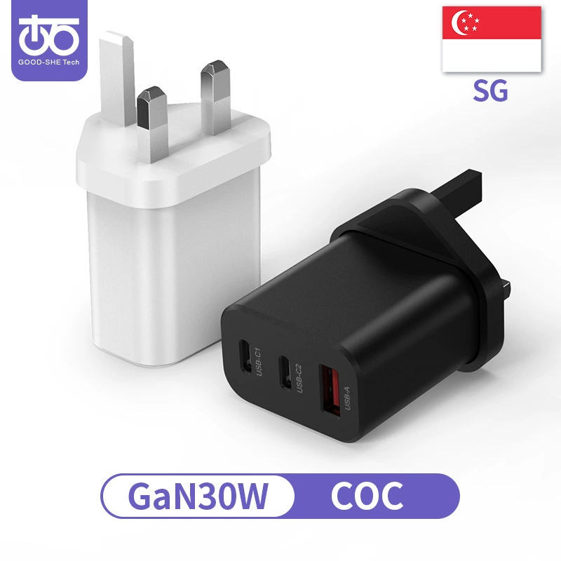 Зарядное устройство COC Singapore PD35W PSB SAFETY MARK для мобильного телефона и планшета, азотный нитрид желе быстрозарядка