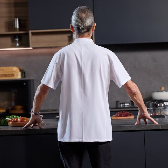 Chef Work Clothes Short-Sleeved Women's Summer Catering Hotel Restaurant Kitchen Baking Cake Shop Decorator Clothing
