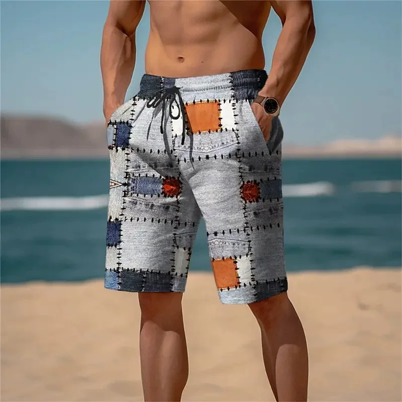 Summer shorts for leisure, 3D, print