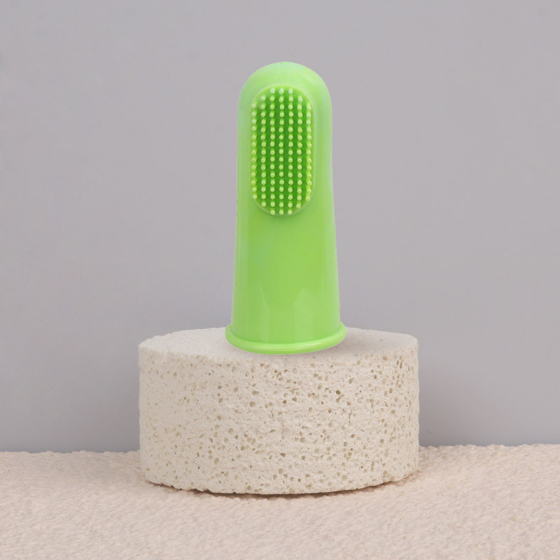 Cepillo de dientes de dedo para mascotas Cepillo de dientes de limpieza para perros Cepillo de dientes de limpieza bucal para gatos Cepillo de dientes para gatos Suministros para mascotas al por mayor