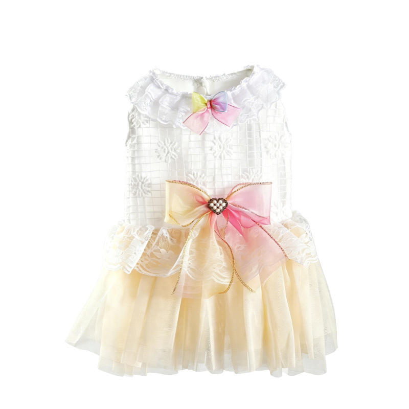 Princess Summer Gradient Lace Dress For Small Dogs And Cats_voghion.com